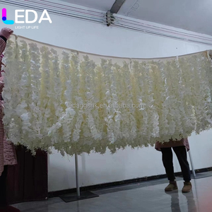 Guirnalda de orquídeas colgantes con base de tela LEDA, decoración de pared y techo, guirnalda de flores para decoración de bodas, arreglo floral para bodas - Product Image 3