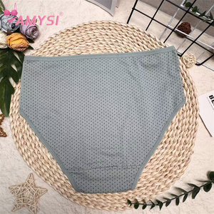M519 #   Culottes <span class=keywords><strong>de</strong></span> bikini en coton tricoté uni, taille haute, très extensibles, style tendance, sexy, pour femmes rondes, vente en gros - Product Image 6