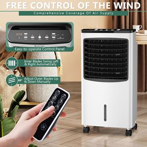 Heseain Portable Plastic Air <b>Cooler</b> 2000-3999 CFM with 3-Speed Timer for Commercial Use - Product Image 5