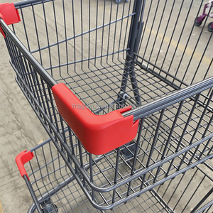 Hoge Kwaliteit Staaldraad Supermarkt Two-Tier Winkelwagentjes - Product Image 6