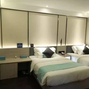 ชุดเฟอร์นิเจอร์ห้องนอนโรงแรมทันสมัยทนทานพร้อมโต๊ะข้างเตียงและขาตั้งทีวี - Product Image 3