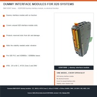 Modules d'interface factices de la série B&R X20IF0000 pour combler les emplacements d'interface X20 non utilisés dans les armoires de contrôle industrielles