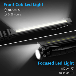 Đèn Làm Việc Không Dây COB, Đèn <span class=keywords><strong>Led</strong></span> Gập Lại Được 800 Lumen Với Đế Từ, Đèn Làm Việc Cầm Tay Để Sửa Chữa Xe Hơi - Product Image 3