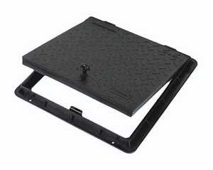 Tapa de acceso industrial de alta resistencia para suelo, trampilla de inspección empotrada para aplicaciones de cableado comercial y de servicios. - Product Image 1