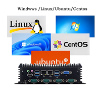 Mini-ordinateur industriel basse consommation Linux embarqué sans ventilateur double réseau multi-série portable