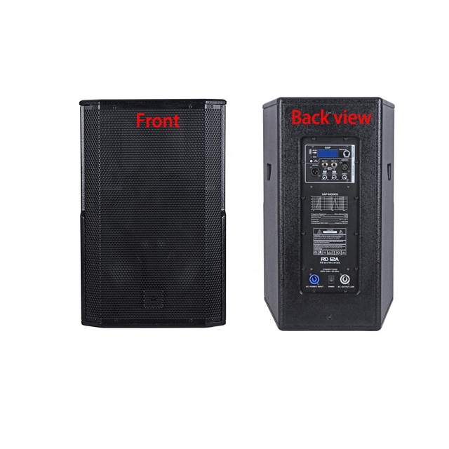 RD-12A  New Arrivals Single 12inch  Active Speaker Hf:44mm Iron LF: 156/65mmVC 2*300W at 8ohms MDF for  Karaoke Outdoor Party