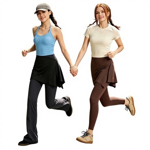 Custom Women <b>Black</b> <b>Wrap</b> Mini Skirt Regular Waistline Solid Color Breathable Spandex Polyester Sport Skirt All Seasons Wear - Product Image 2