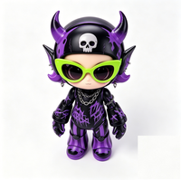 Figura de Acción Articulada Personalizada OEM con Cuernos de Diablo Estilo Punk, con Empaque Personalizado, Servicio Personalizado de Fábrica Original en China