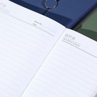 Carnet d'adresses Depai format A5 en cuir PU, reliure thermique, fermeture magnétique à rabat, motif plume doré, papier ligné épais 100 g/m²