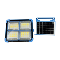 Lu rong séparable 200W crochet de lumière de travail solaire lampe de jardin de Camping d'urgence projecteur solaire Portable avec chargeur Mobile