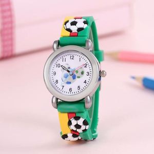 Fashion 3D Cartoon Black Football Children's Watch Student Child Birthday Gift Watches for Kids Watch <b>Clock</b> - Product Image 5