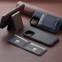 Coque de téléphone SUTENI pour iPhone 18 Pro Max avec chargement sans fil, aimant, bande élastique, porte-cartes, support, simili cuir, compatible 17 16 Plus 15 14 13