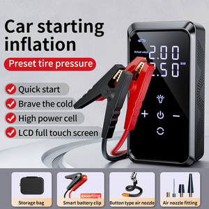 Compresseur d'air pour voiture, gonfleur de pneus 12V 12000mAh, démarreur de batterie tout-en-un pour voiture, camion, SUV, moto - Product Image 6