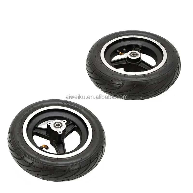 10インチホイール70/65-6.5 10x2.70-6.5チューブレスタイヤ6.5 "合金リム付き真空タイヤは電動スクーターの前輪に適合