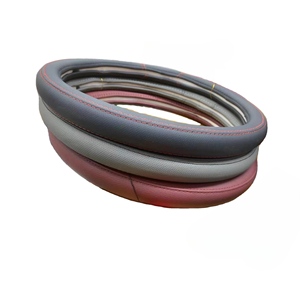 <span class=keywords><strong>Funda</strong></span> de cuero para <span class=keywords><strong>volante</strong></span> de coche de negocios ecológica cosida a mano, <span class=keywords><strong>funda</strong></span> para <span class=keywords><strong>volante</strong></span> de coche absorbente de sudor - Product Image 3