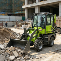 Backhoe Loader 4x4 Mini Loader Excavator 2.5 Ton Mesin Diesel Penggali untuk Konstruksi, Pertanian, dan Pekerjaan Kebun