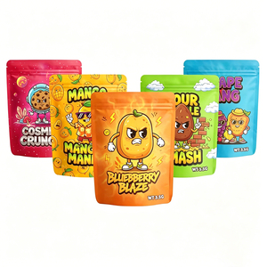 Sachet Doypack Personnalisé en Mylar PE pour Aliments pour Bébés, Imprimé, Refermable, Anti-odeur, Scellable à Chaud, 3,5g - Product Image 2