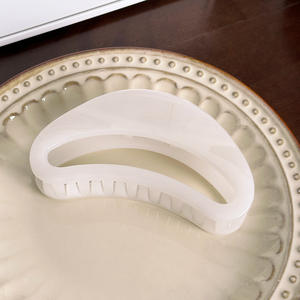 Barrette <span class=keywords><strong>à</strong></span> cheveux vintage française de couleur unie, marque JJJ, mode, 12 cm, en plastique creux en forme de croissant, vente en gros, accessoires pour cheveux d'usine - Product Image 5