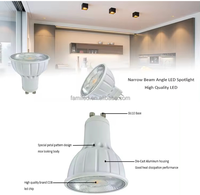 Spot LED GU10 intelligent Benory 24V 8W CRI95 PWM dimmable D50mm Loxone Tree GU10 KNX DALI pour maison connectée