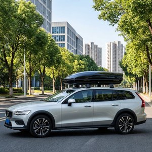 Boîte à bagages <span class=keywords><strong>de</strong></span> <span class=keywords><strong>toit</strong></span> <span class=keywords><strong>de</strong></span> voiture au design <span class=keywords><strong>large</strong></span> et fin, faible bruit du vent, antichoc, pour les voyages longue distance en famille - Product Image 2