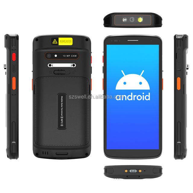 6inch Touch Screen 1440*720 Android 15 Handheld Rugged PDA with 2D Scanner and NFC