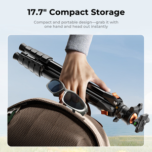 K&F <span class=keywords><strong>Concept</strong></span> A305A3+BH-40 Treppiede Compatto in Alluminio da 186 cm, Treppiede Portatile da Viaggio Compatibile con iPhone, Capacità 10 kg - Product Image 2
