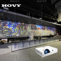 Projecteur holographique 3D plein écran HOVY, expérience immersive, projection interactive personnalisable, HDMI intégré, Wi-Fi portable