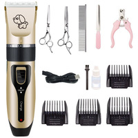 Kit de Toilettage pour Animaux de Compagnie, Tondeuse Électrique Multifonctionnelle à Faible Bruit pour Chiens et Chats