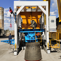 Machine automatique de formage de béton pour puits de visite, bordures, caniveaux et barrières routières