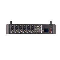 Amplificateur de mixage de puissance avec Bluetooth Quick Link et 2 microphones sans fil pour la diffusion en direct sur scène