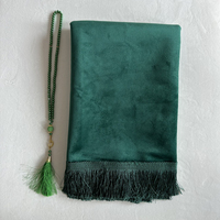 Tapis de prière de la mosquée islamique personnalisé tapis de prière de voyage pliable rembourré en velours tapis musulman