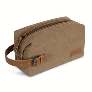Vintage Canvas <b>Toiletry</b> <b>Bag</b> - Large Capacity Cosmetic Organizer for Travel & Gifts - Product Image 2