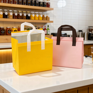 Mochila Térmica para Entrega de Alimentos, Bolsa Refrigerante Impermeable de Tela No Tejida, Bolsa de Reparto <span class=keywords><strong>Uber</strong></span> Eats, Logotipo Personalizado OEM - Product Image 5