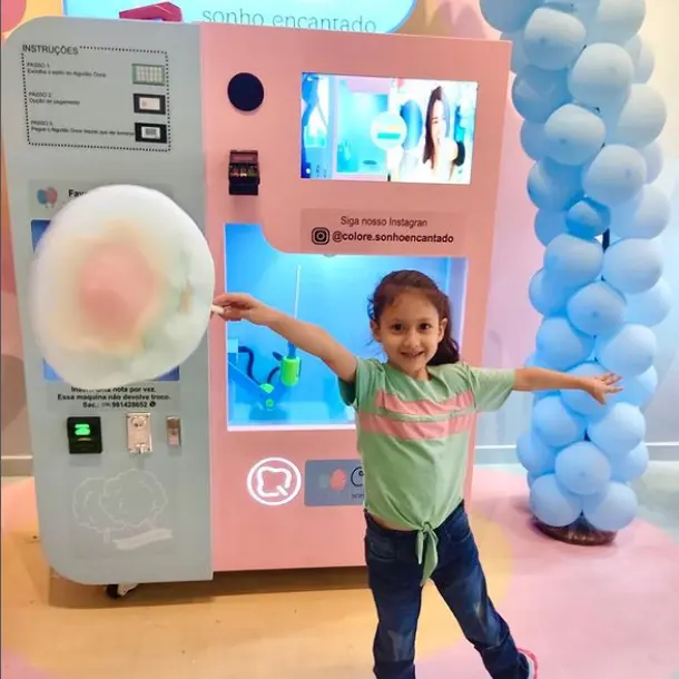 Цифровой торговый автомат для производства сладостей, 30 видов цветочных узоров с сенсорным экраном