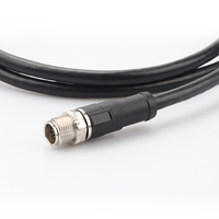 MOCO M12 over moulé X T code 8p gigabit ethernet transmission de signal blindé personnalisé câble étanche capteur mâle femelle