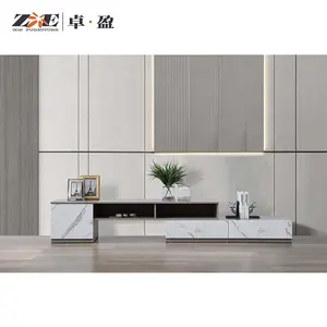 Moderno conjunto de suporte de TV de madeira com preço de atacado de design de fábrica móveis para sala de estar