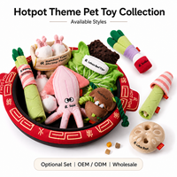 Collection de jouets interactifs en peluche pour chiens : série Snuffle, avec fonction de dissimulation de friandises et couineur, pour jeu de traction et interaction animaux+jouets