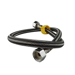 ท่อถักสแตนเลสขนาดเส้นผ่านศูนย์กลางภายใน 1/2 นิ้ว ท่อจ่ายน้ำแบบยืดหยุ่นสำหรับใช้ในห้องน้ำน้ำร้อนและน้ำเย็น - Product Image 3