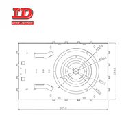 Led Canless 3 4 6 pouces Downlights Plaque de montage de barre de suspension portable