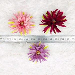 Têtes de fleurs artificielles Epiphyllum, diamètre 9 cm, fleurs en soie pour décorations DIY, arrangements de mariage, décoration intérieure - Product Image 3