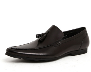 Chaussures habillées imperméables pour hommes à bout pointu avec soutien de la voûte plantaire, respirantes, à embout renforcé, à enfiler, en cuir, pour le bureau et la carrière - Product Image 3