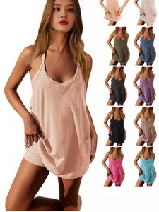 Custom Women Solid Color Short Top Skirt <b>Set</b> <b>Cami</b> Streetwear Outerwear Breathable Screen Printing Logo - Product Image 6