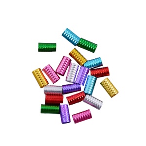 100 Perles Dreadlock Argentées/Dorées 15x8mm en Forme de Ressort, Réglables, Faciles à Porter, Clip de Tresse pour Cheveux, Outil en Tube d'Alliage d'Aluminium - Product Image 3