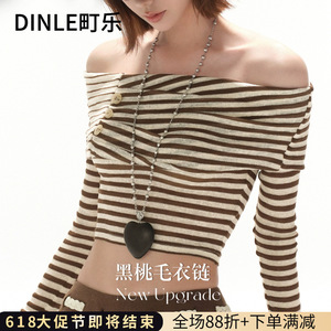 สร้อยคอรูปหัวใจ DINLE ทำจากโลหะผสมสังกะสี เหมาะสำหรับเป็นของขวัญ - Product Image 4