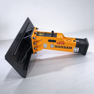 Martillo Hidráulico Tipo Caja SOOSAN SB30 con Placa de Montaje para Minicargadora Bobcat de 2-4.5 Toneladas, Demolición de Roca - Product Image 1