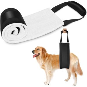 <b>Dog</b> Lifting <b>Harness</b> Adjustable Support For <b>Large</b> Breed Hind Leg Disability Assistance Walking Aid Black - Product Image 1