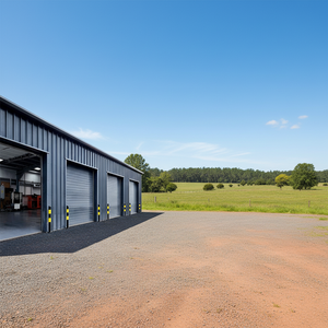 Atelier de réparation automobile préfabriqué personnalisé en structure acier au design moderne, <span class=keywords><strong>garage</strong></span> <span class=keywords><strong>conteneur</strong></span> modulaire, petites boutiques de rue - Product Image 1