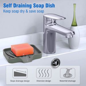 Modern Design Food-Grade Silicone Dish Drying Mat Non-Slip and Heat-Resist for Home Use Square Pattern Table - Product Image 3