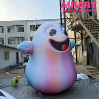 Fantôme géant gonflable dégradé avec ailes, modèle de personnage fantôme gonflable personnalisé pour événements extérieurs, fêtes et centres commerciaux