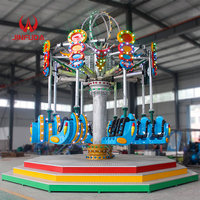 Manège Commercial Chaise Volante Aérienne 16 Places Rotative pour Parc d'Attractions Extérieur